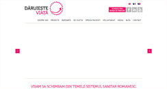 Desktop Screenshot of daruiesteviata.ro